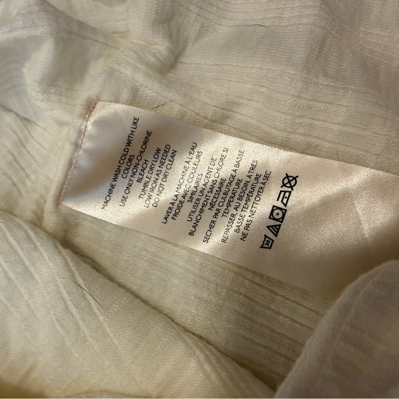 Anthropologie Pilcro Cream Ivory Ruched Strap Tube Top XL - Picture 8 of 12